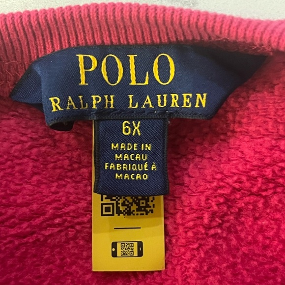 Polo Ralph Lauren Sweatshirt 6x - Picture 3 of 3